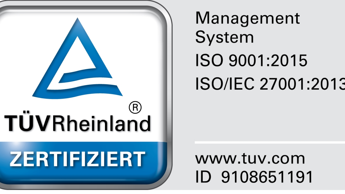 Successful certification according to ISO 27001